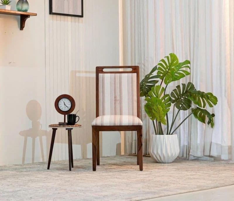 Image 3 for Dior Dining Chair with Luxurious Cotton Upholstery