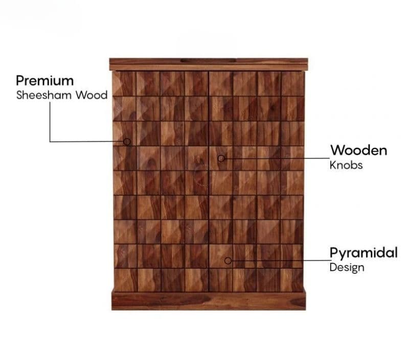 Image 6 for Amyra Large Bar Cabinet (Honey Finish)