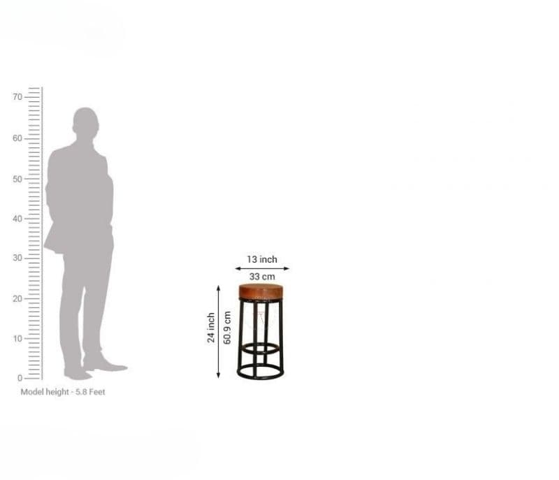 Image 4 for Leanna Bar Stool (Black Finish)