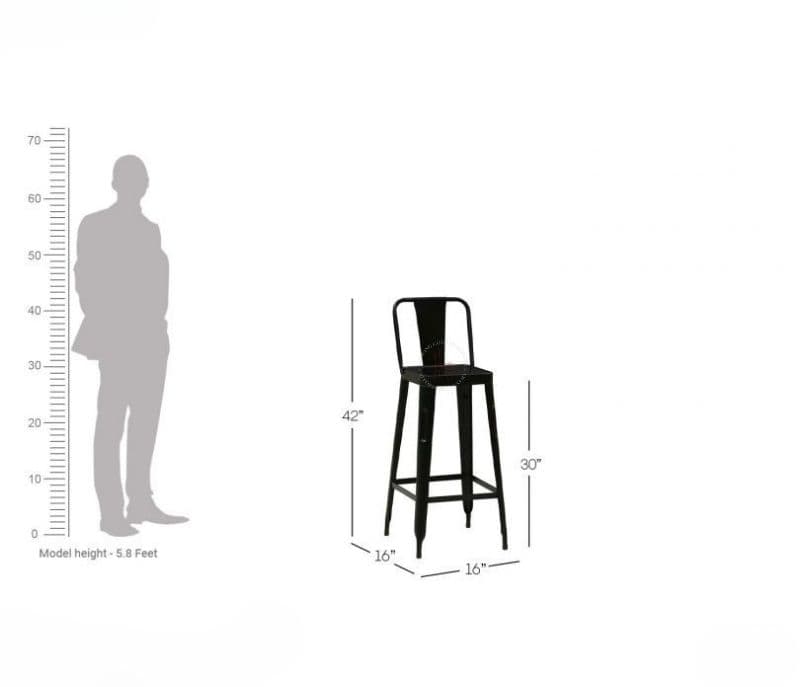 Image 5 for Elowen Stylish Iron Bar Chair