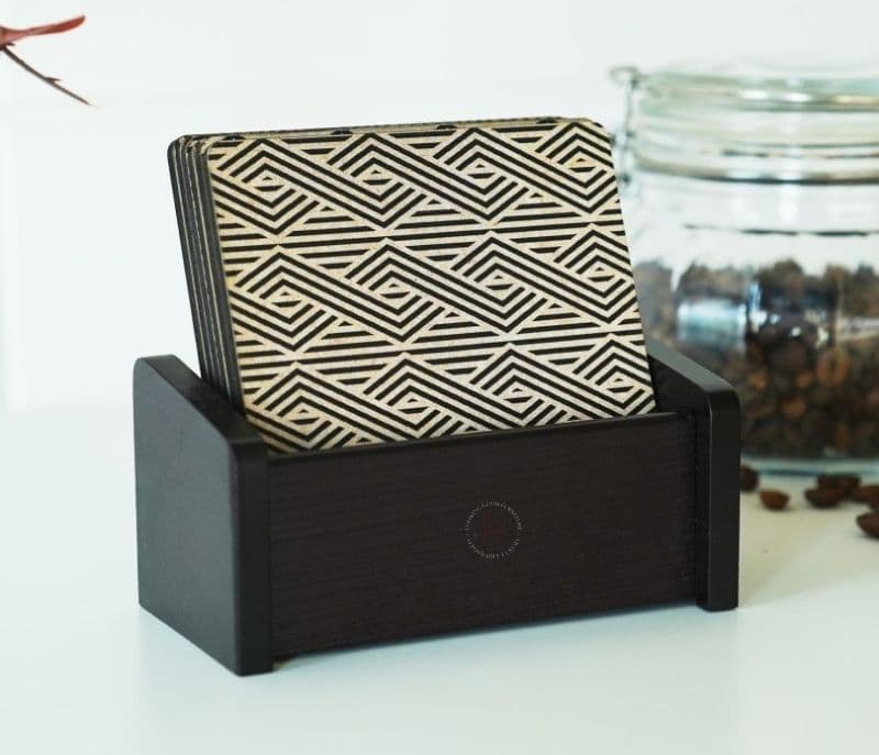 Image 3 for Robin  Zig Zag Wooden Coasters (Set of 6)