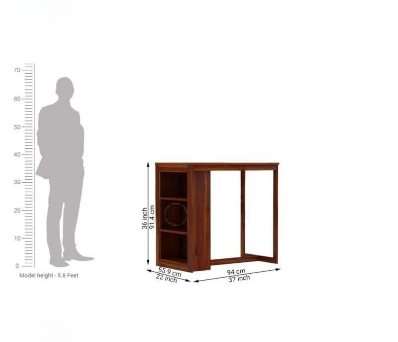 Image 5 for Ainsley Kitchen Island (Honey Finish)