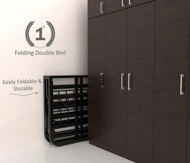 Image 3 for Mateo Folding Powder Coated Metal Queen Bed