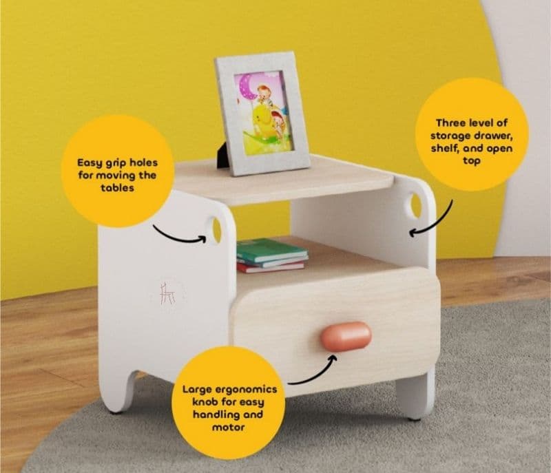 Image 3 for Elowyn Kids BedSide Table