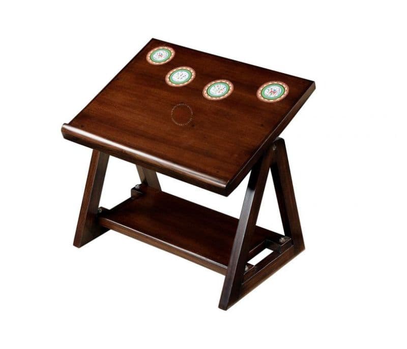 Image 3 for Nala Table for Laptop in Teakwood with Walnut Matte Finish