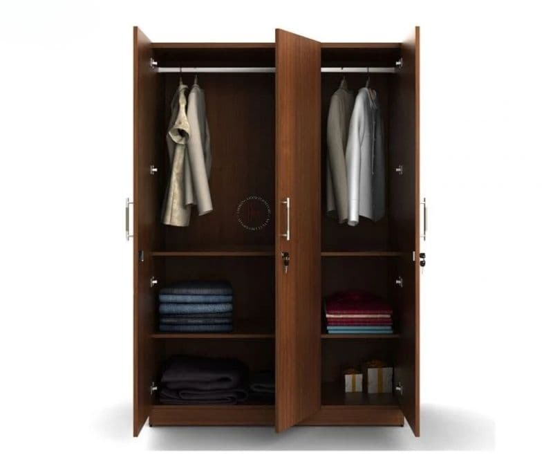 Image 5 for Massimiliano 3 Door Engineer Wood Wardrobe