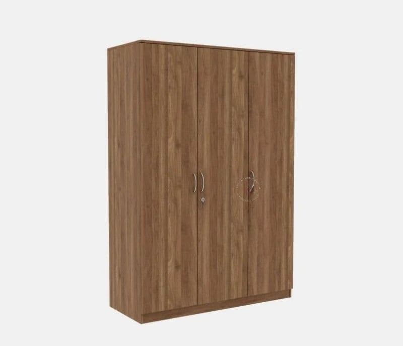 Image 4 for Petronilla 3 Door Multi Utility Wardrobe (Columbian Walnut Finish)