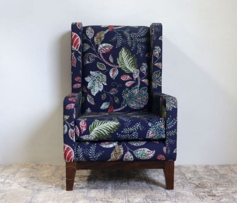 Image 3 for Sylvia Wingback Chair (Dusky Leaf)