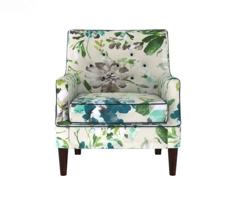 Image 3 for Belladonna Wing Back Chair (Walnut Finish)