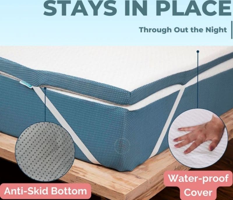 Image 3 for Kaitlyn HR Latex Foam Firm Orthopaedic Mattress Topper