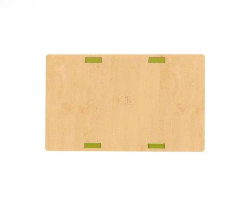 Image 4 for Araceli Red Pear Green Wooden Kids Bookshelf