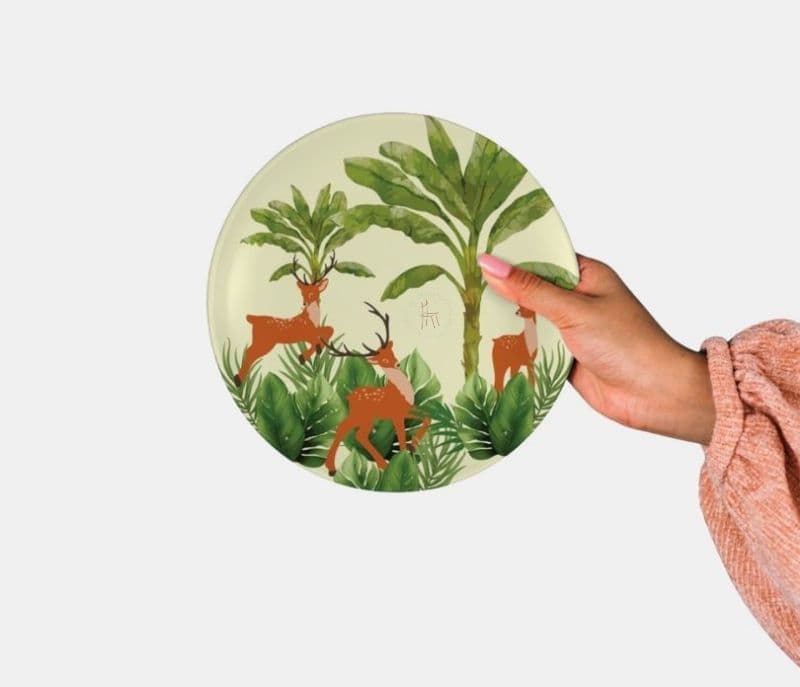 Image 3 for Aleia Fox Printed Exquisite Traditional Ceramic Wall Plate