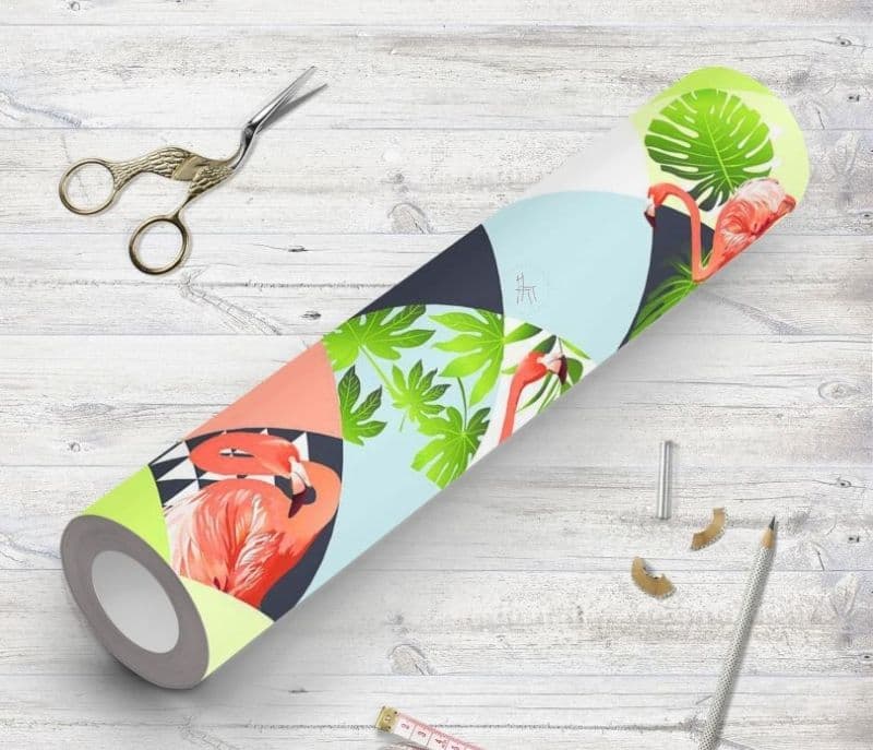 Image 5 for Jayleen Floral Leaves Pattern D2 Non-PVC Self-Adhesive Peel & Stick Vinyl Wallpaper Roll Cover 54 sq.ft.