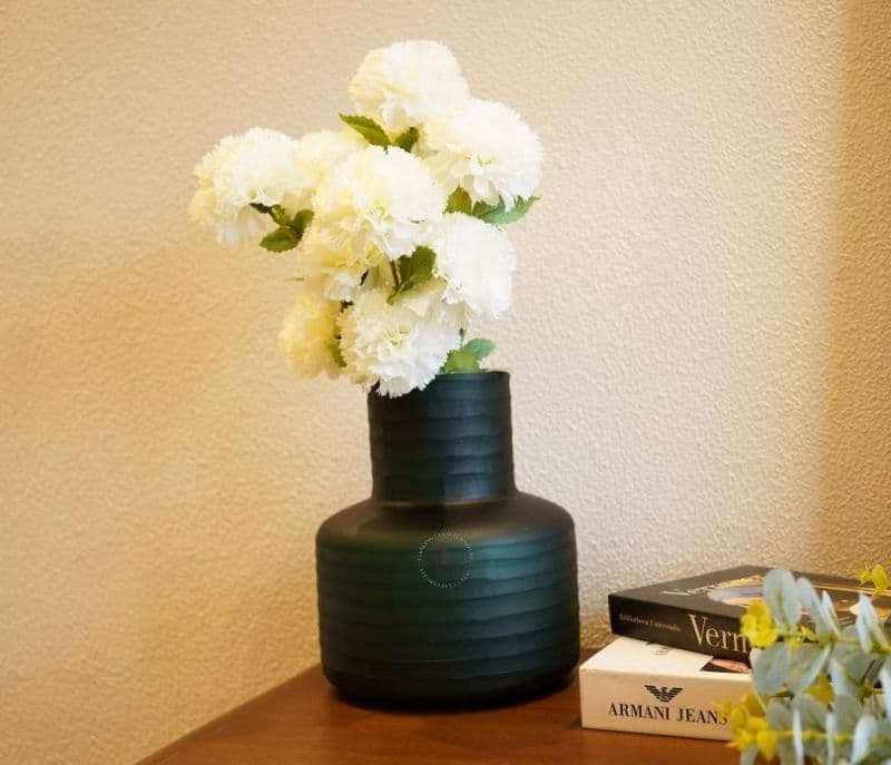 Image 3 for Gracelynn Cup Green Glass Vase