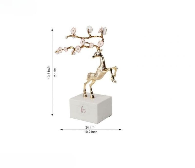 Image 4 for Zariah Alloy Deer Figurine
