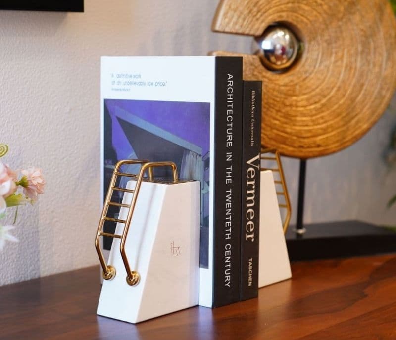 Image 5 for Sarai White Mania Marble Book End