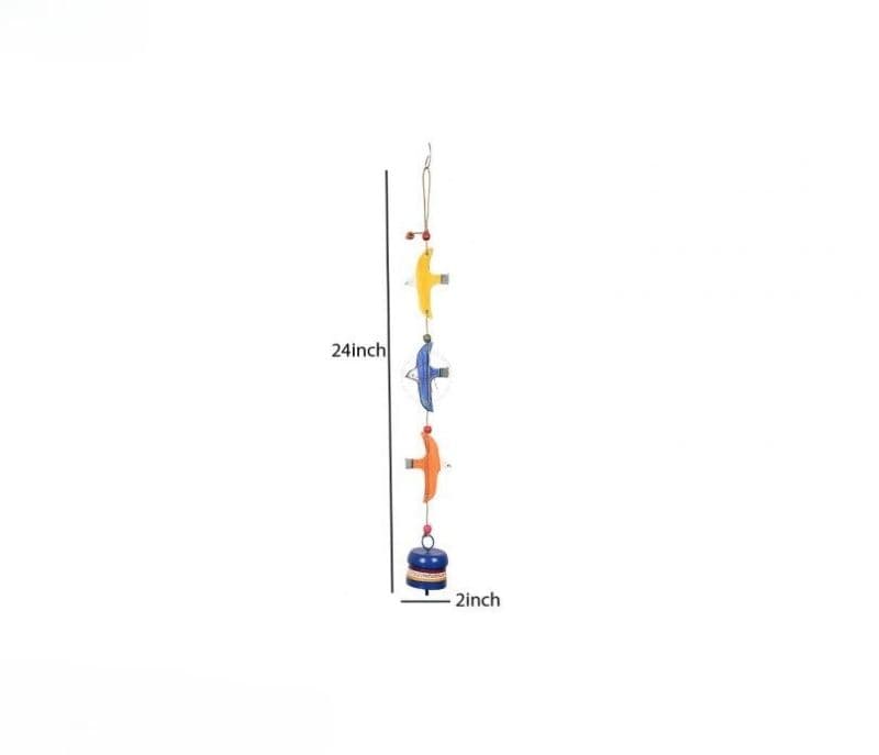 Image 4 for Sloane Wooden 3 Flying Birds Wind Chime