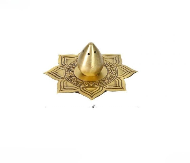 Image 4 for Valeria Brass Incense holder