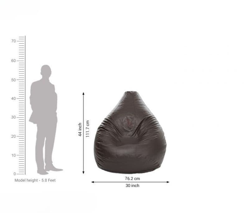 Image 4 for Rodeigo Leatherette Bean Bag Filled with Beans