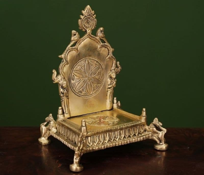 Image 3 for Lia Brass Sinhasan for God Idols