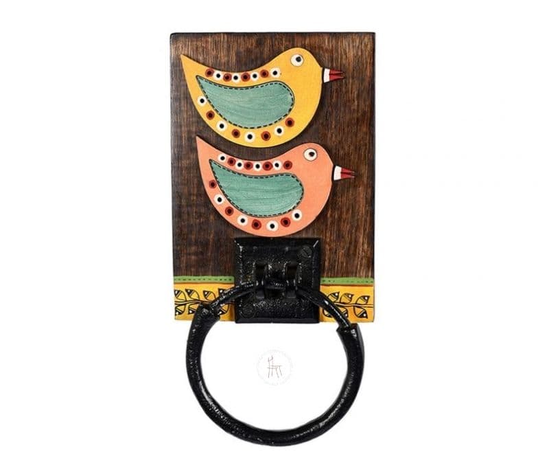 Image 3 for Aspen Dark Brown Handcrafted Bird Design Towel Holder