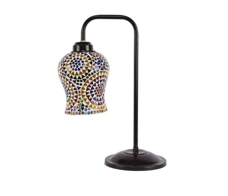 Image 4 for Saanvi Multi Color Glass Table Lamp With Black Base