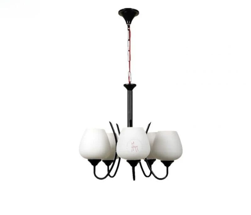 Image 4 for Leighton Black Wood Chandeliers Lights Without Bulb