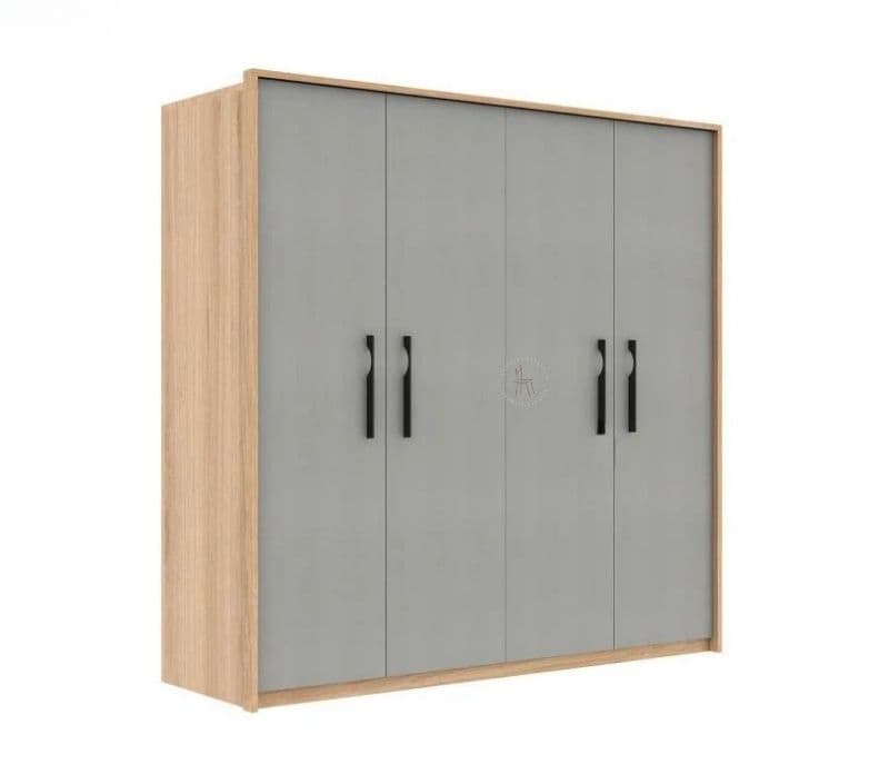 Image 3 for Valeria Engineered Wood Four Door Wardrobe