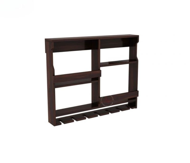 Image 5 for Pari Sheesham Wood Wall Mount Multipurpose Rack