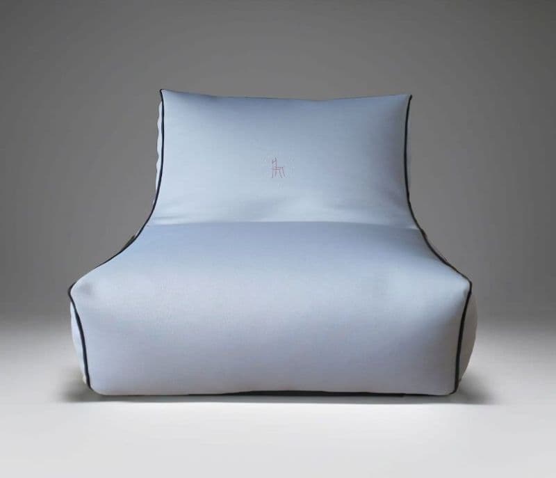 Image 4 for Celeste Shape Piping Bean Chair With Beans