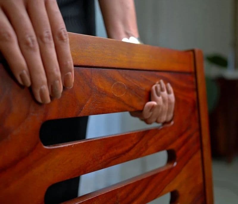 Image 4 for Raina 4 Seater Dining Set with Cushioned Chair (Honey Finish)