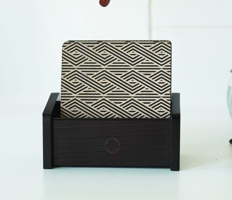 Image 6 for Robin  Zig Zag Wooden Coasters (Set of 6)