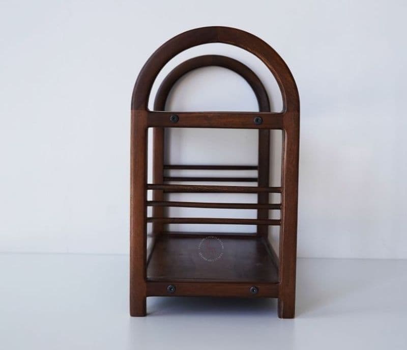 Image 7 for Solana Solid Wood Kitchen Rack (Teak Finish)