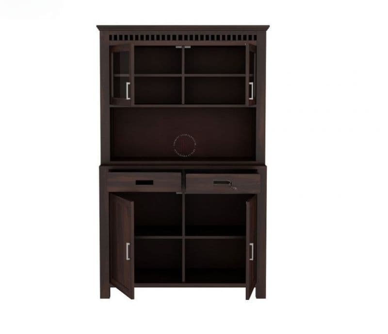 Image 3 for Coraline Hutch Cabinet (Walnut Finish)