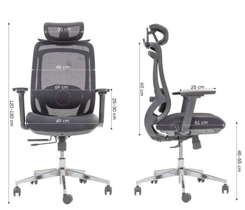 Image 11 for Myra High Back Ergonomic Mesh Office Chair with Recline & Slide Adjustability