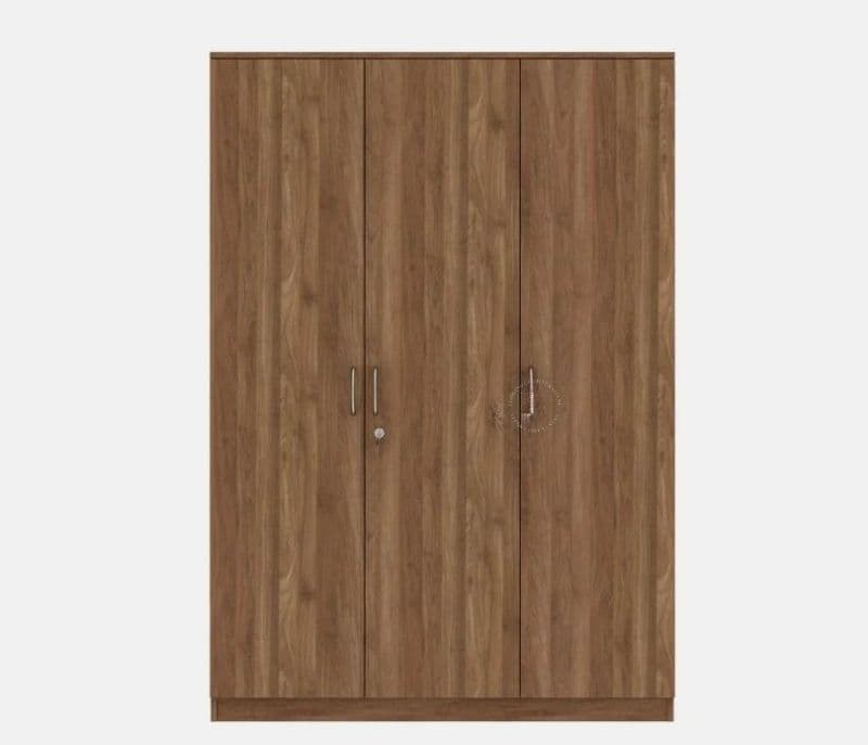 Image 3 for Petronilla 3 Door Multi Utility Wardrobe (Columbian Walnut Finish)