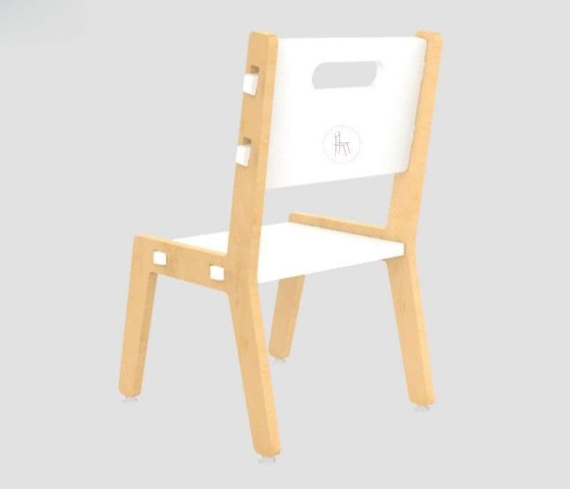 Image 2 for Thalia White Wooden Kids Guava Chair