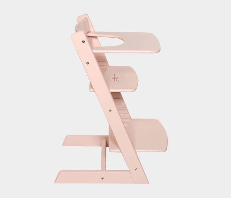 Image 2 for Averie Beech and Multilayered Board Blue Baby High Chair