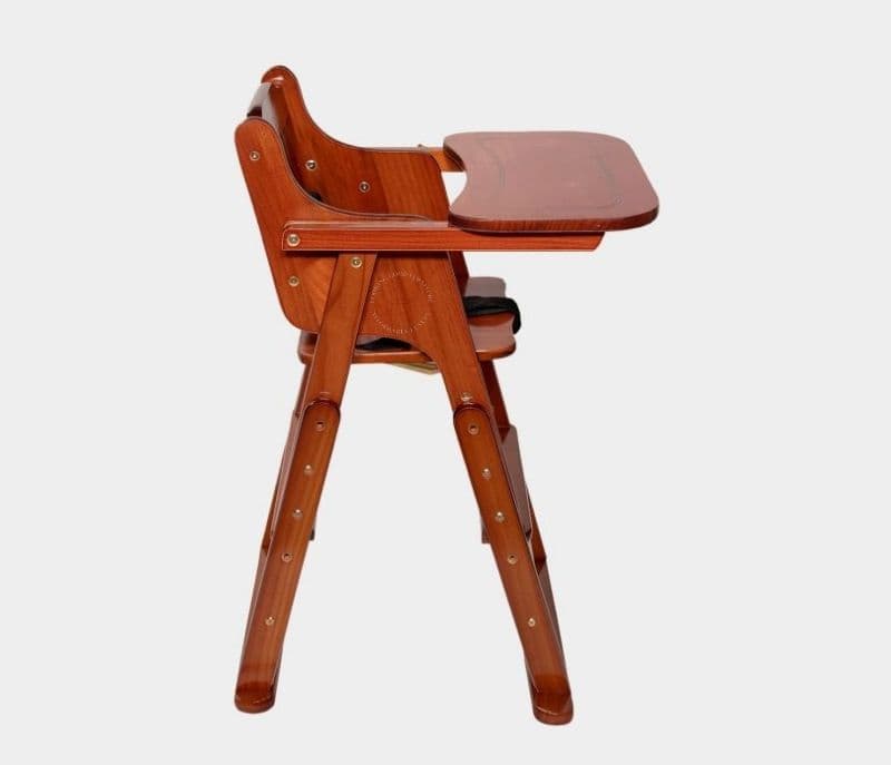Image 6 for Carly Pine Wood Brown Kids High Chair