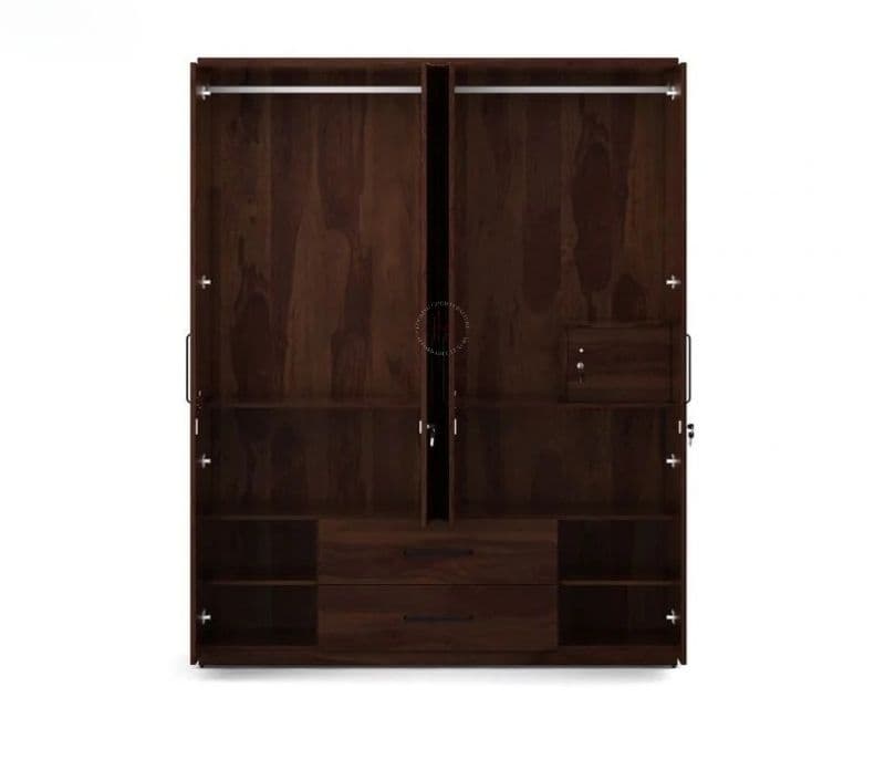Image 4 for Tranquillo 4 Door Wardrobe (Exotic Teak Finish)