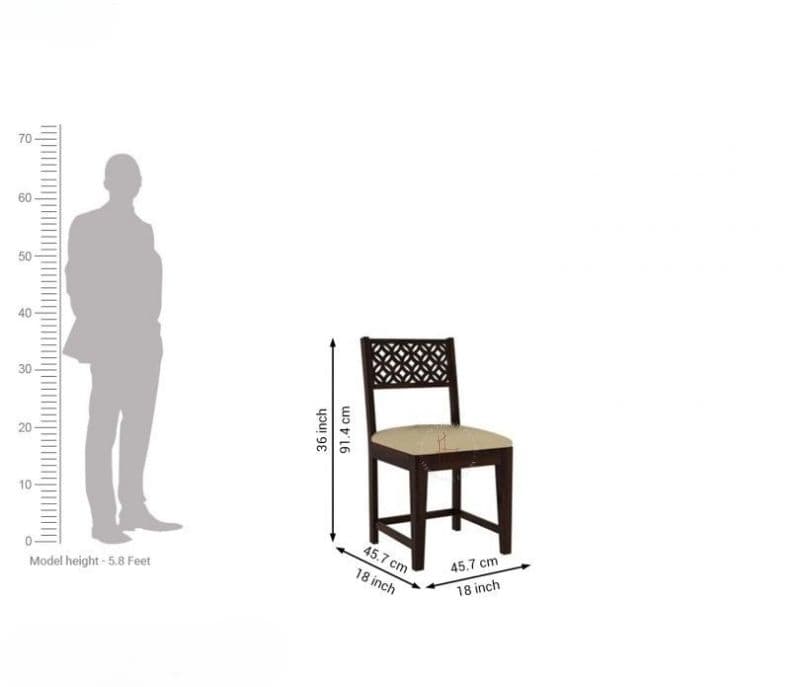 Image 5 for Milan Study Chair (Walnut Finish)