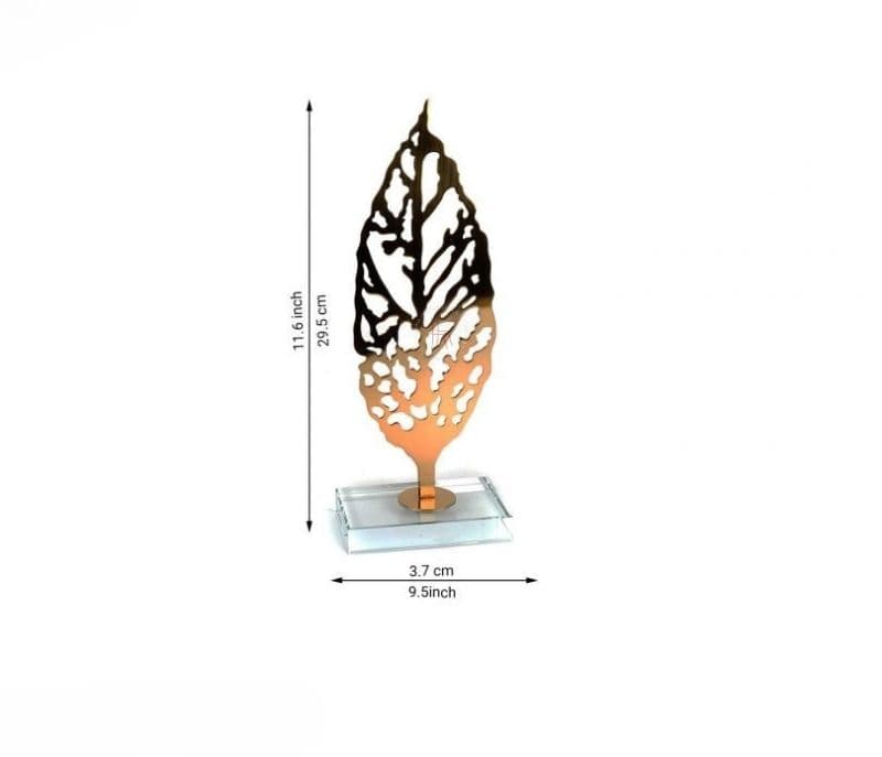 Image 6 for Reign Golden Leaves Table Decor