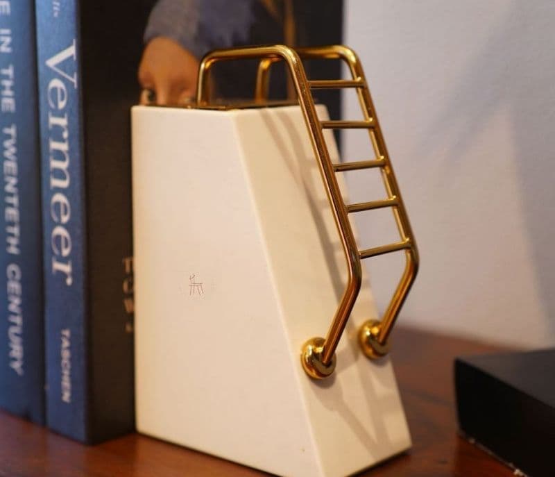 Image 4 for Sarai White Mania Marble Book End