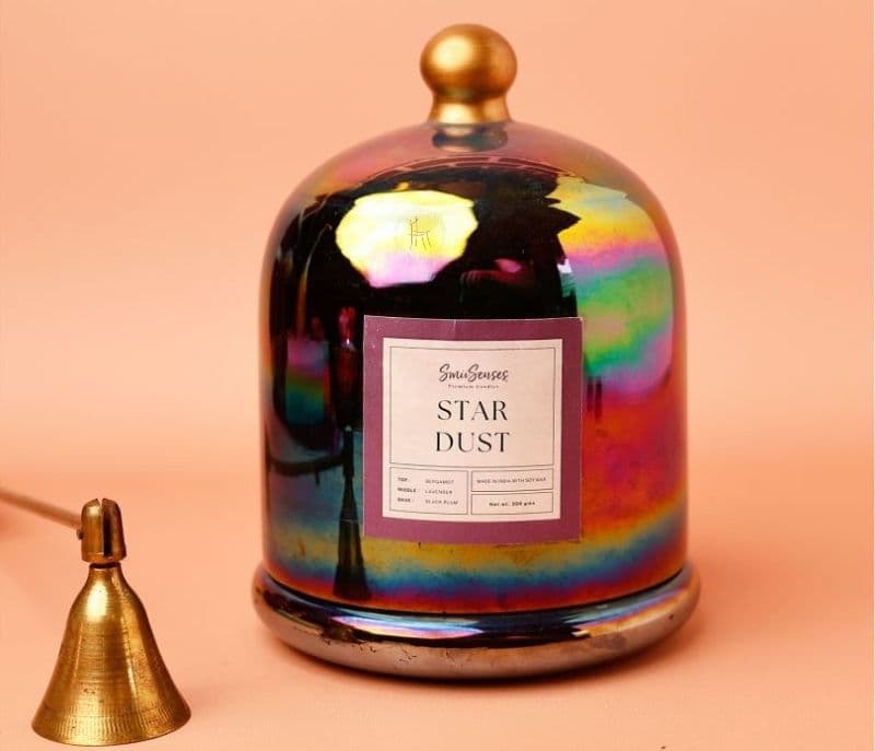 Image 2 for Leilani Star Dust 2-Wick Bell Jar Candle