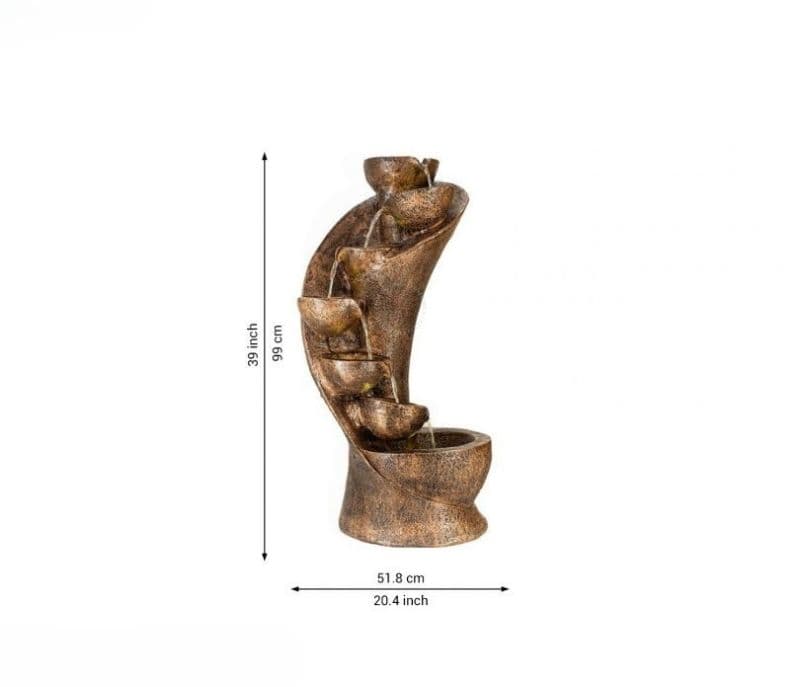 Image 5 for Amora Fibre Glass water fountain (Copper)