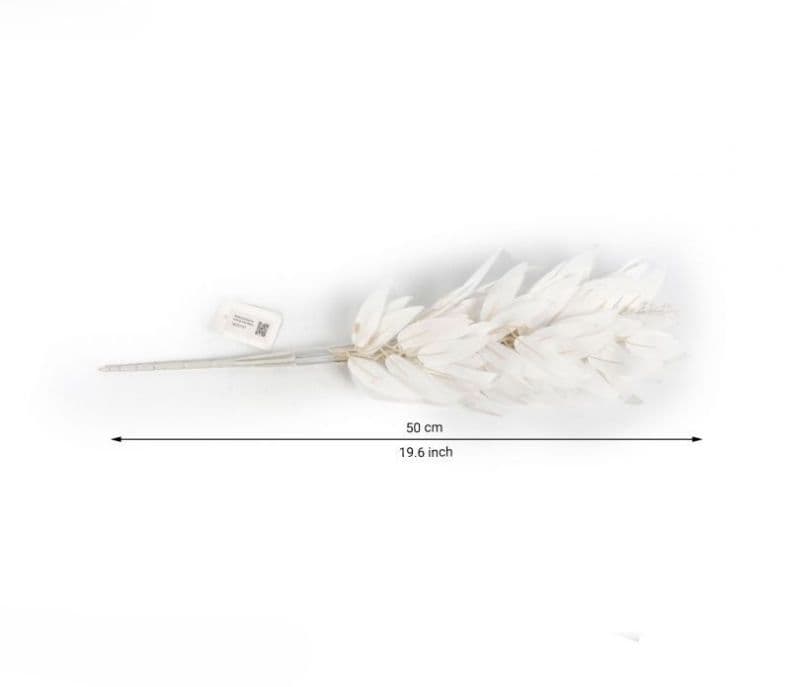 Image 6 for Alanna Feathers Artificial Plant Plastic Iron Leaf- Set Of 3