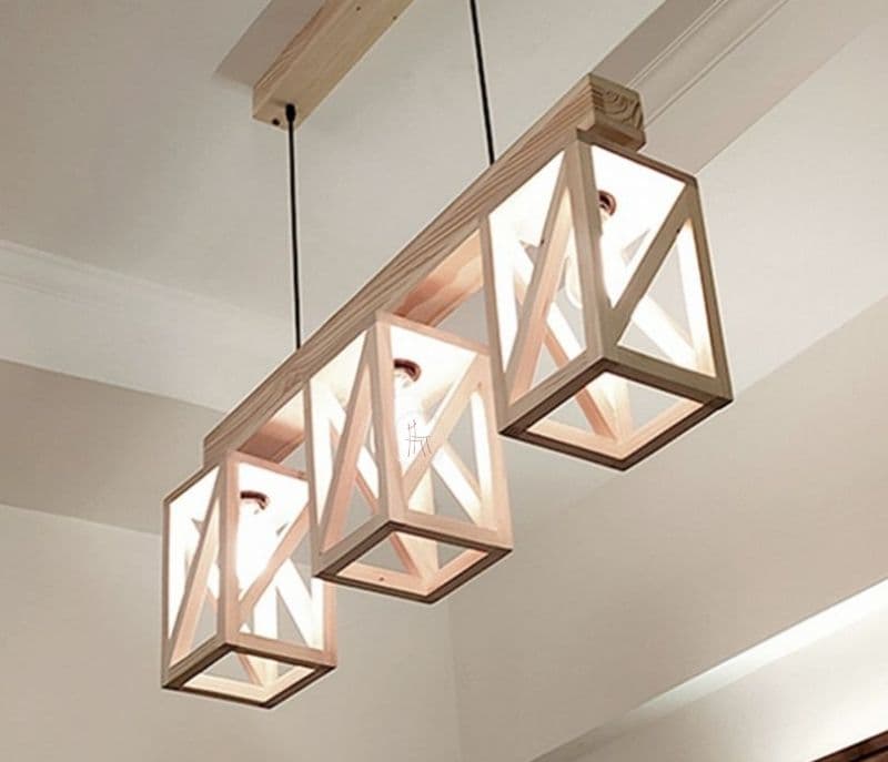 Image 5 for Alivia Brown Wooden Series Hanging Light