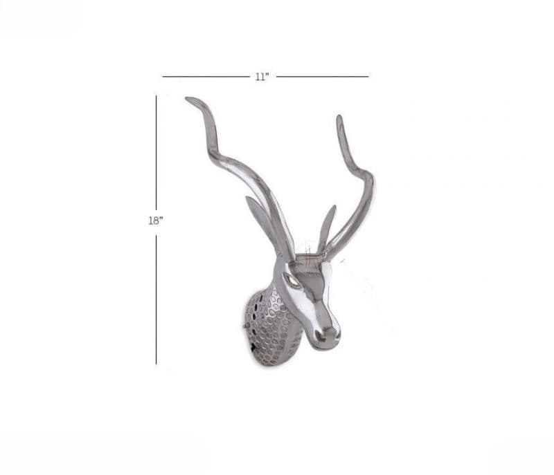 Image 5 for Romina Deer Head Wall Light Metal Lamp