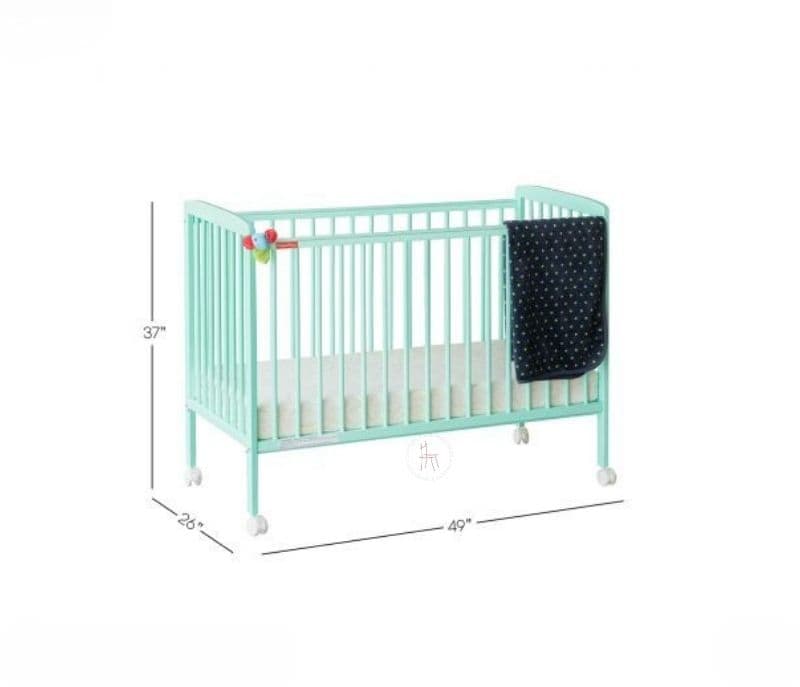 Image 5 for Reese Adjustable Sturdy Casters Cot For Baby