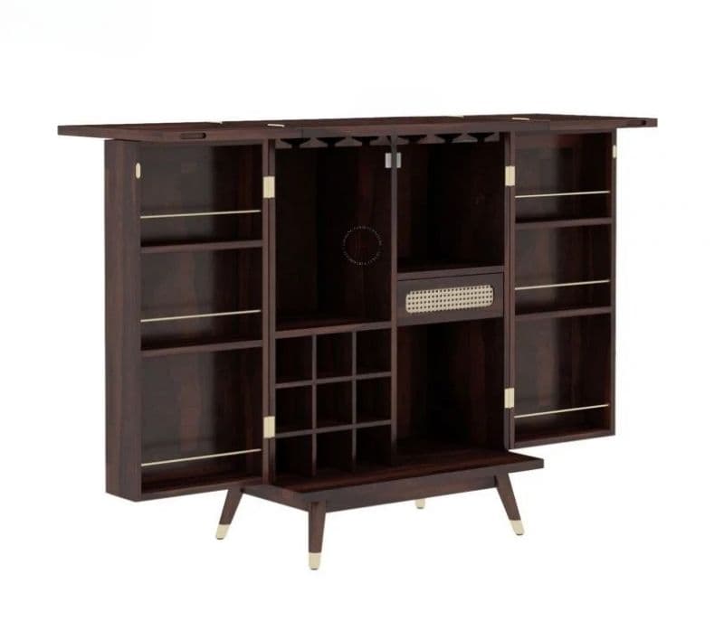 Image 5 for Mikaela Bar Cabinet (Walnut Finish)